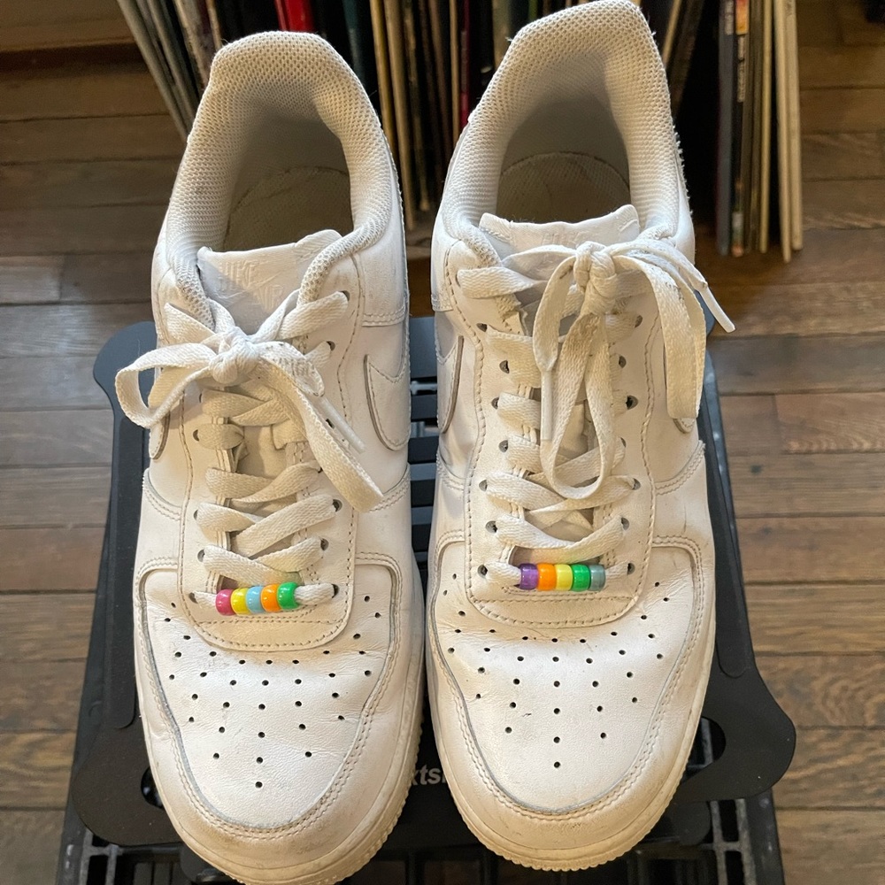 White airforce 1s size 10 woman